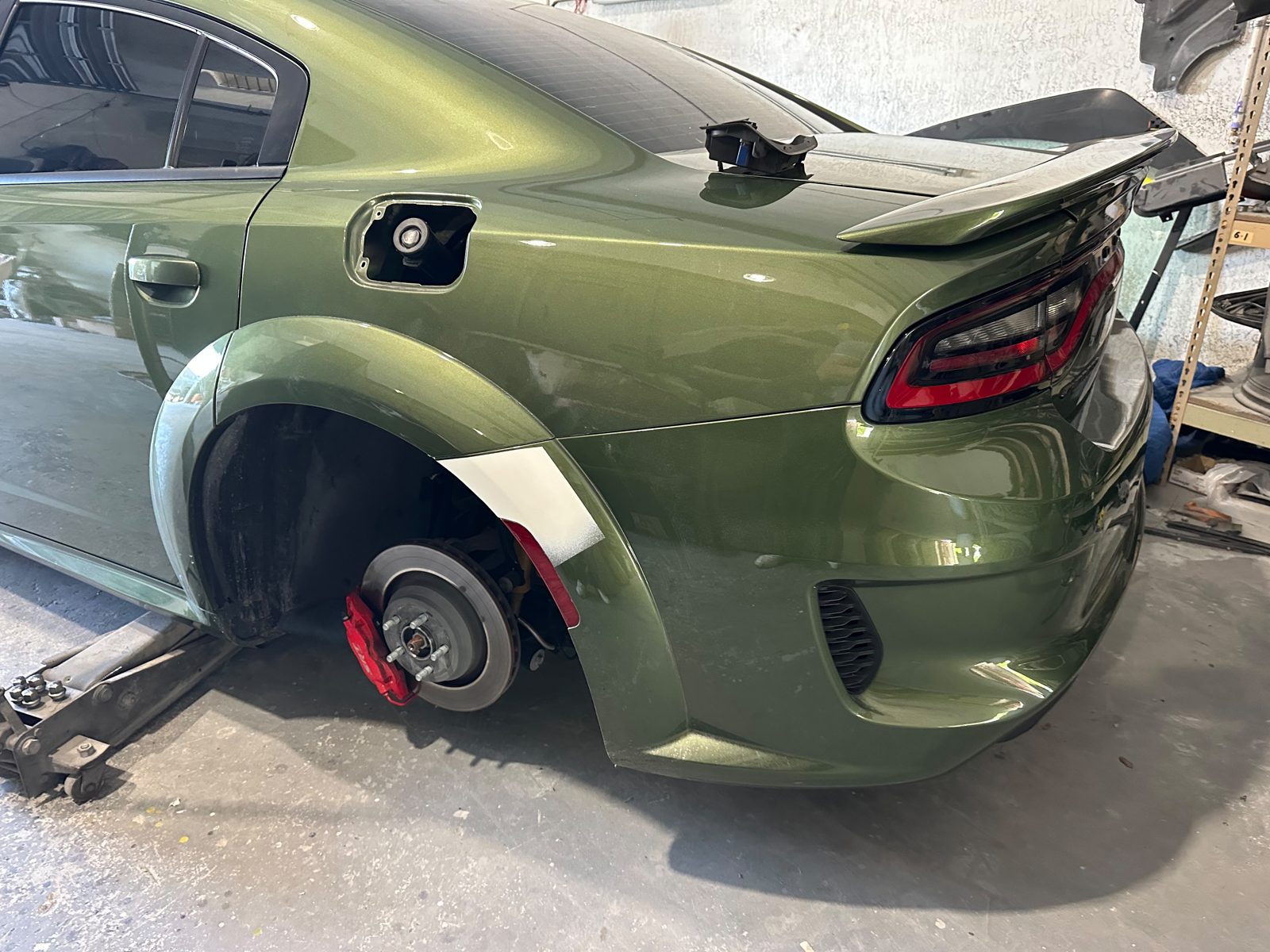 Dodge Charger in the shop