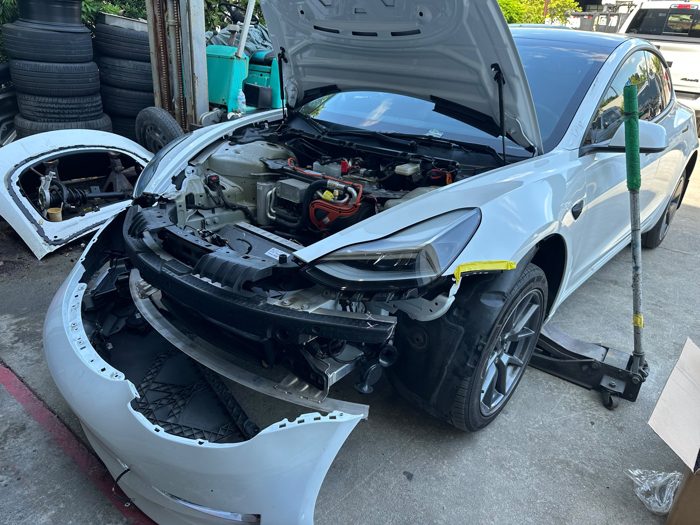 Front-end collision repair